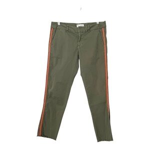 Nili Lotan Casual Military Green Khaki Trousers Size 4